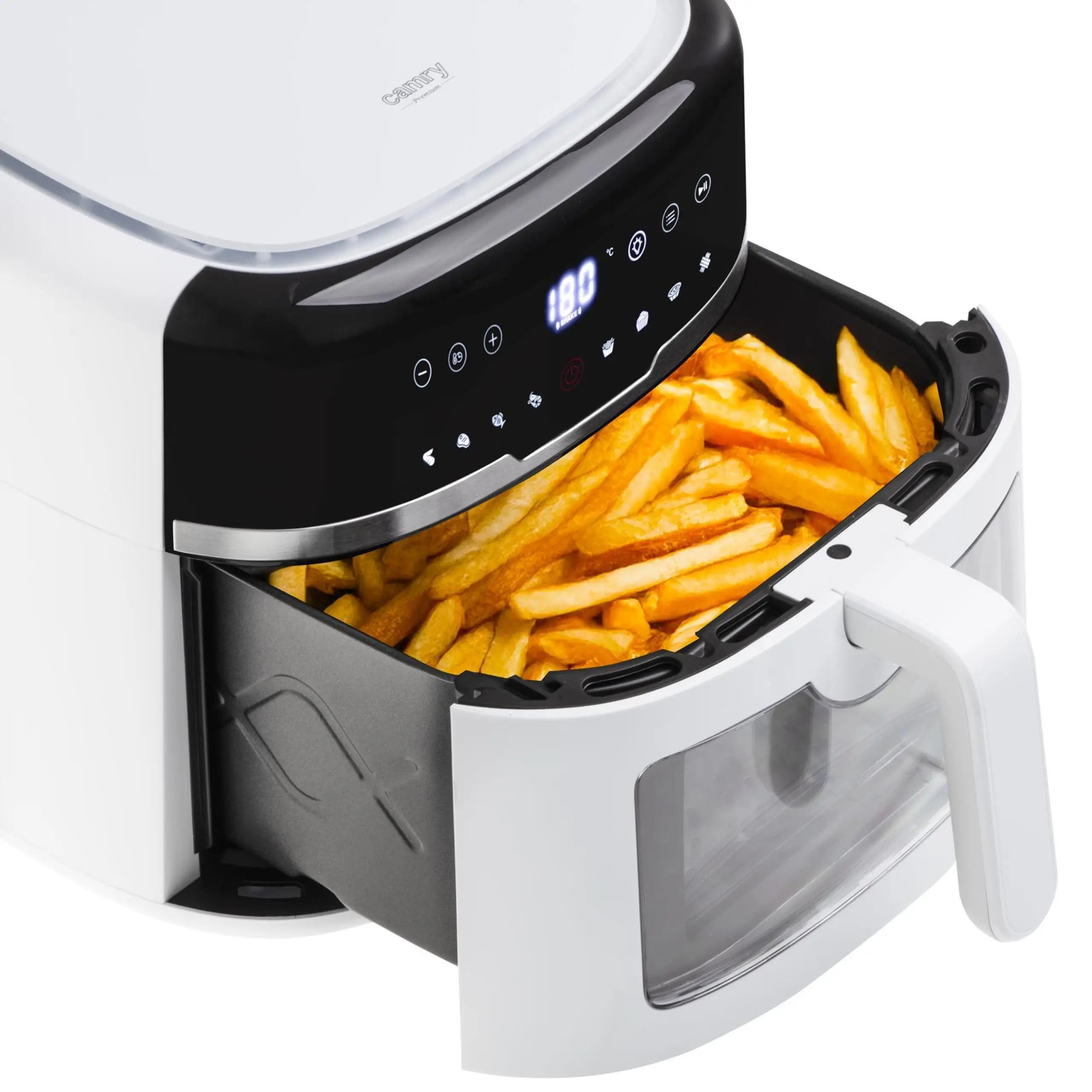 Air Fryer Fryer Free Fat 8L Fryer XXL 2500W 9 Programs Temperature Control 80-200 C Timer LED Display