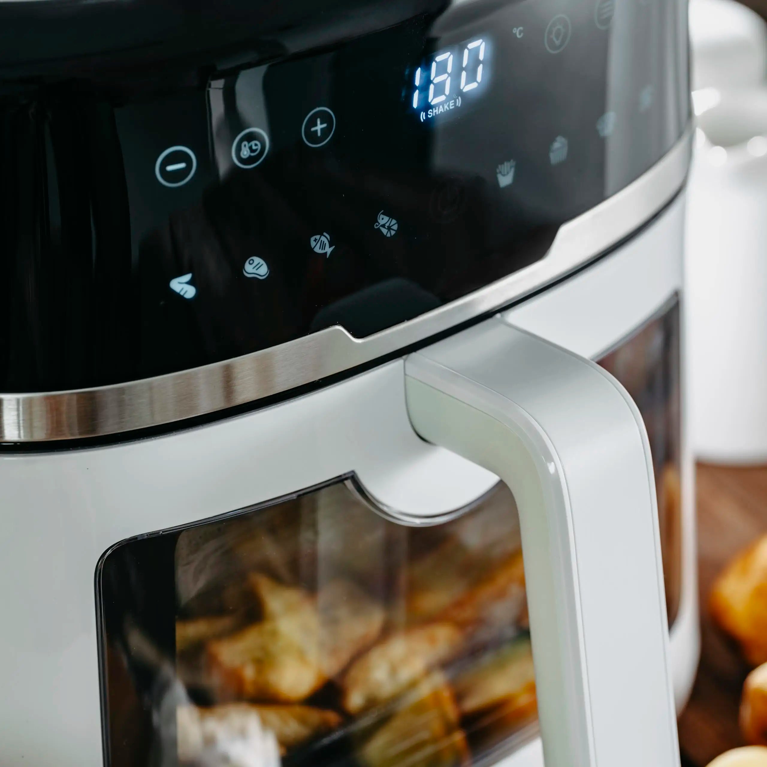 Air Fryer Fryer Free Fat 8L Fryer XXL 2500W 9 Programs Temperature Control 80-200 C Timer LED Display