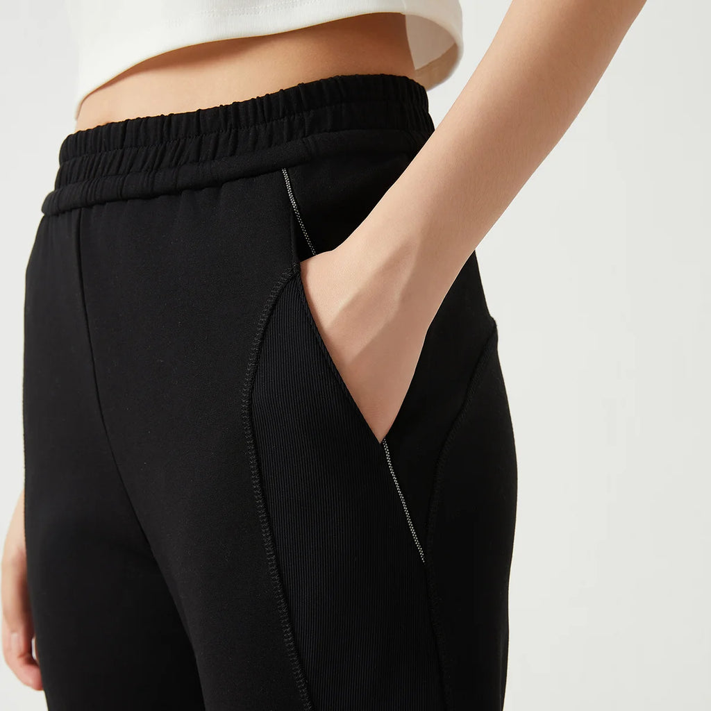 K2570L Winter High Quality Luxury Women's Clothing 80% Long Staple Cotton Sweatshirt Trousers