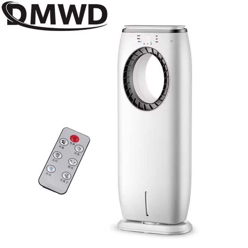 Water-Cooled Air Conditioning Fan Chiller Leafless Electric Refrigeration Cooling Remote Timer Humidifier Conditioner Cooler  EU