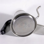 Stainless Steel Gooseneck Kettle Fit Induction Cooker/Gas Stoves Hand Drip Coffee Kettle with Thermometer Coffee Pot 1.2L