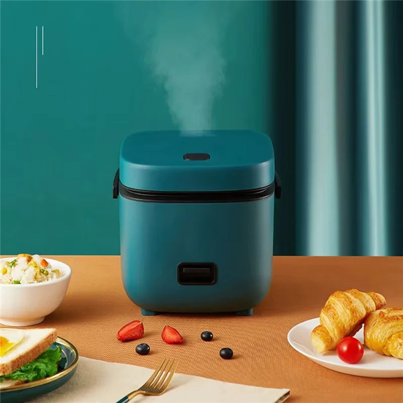 B59B-Kitchen Electric Cooking Machine Mini Rice Cooker 1-2 People Household Automatic Food Warmer Steamer 1.2L Small EU Plug