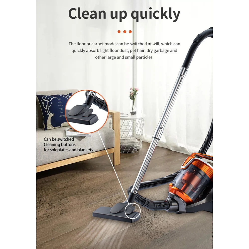 3600W High-Power Strong Suction Vacuum Cleaner 3.5L Portable Wet Dry Dual-Use Vacuum Cleaner For Car And Household Appliances