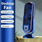 Small household  5-speed air-cooled fan, portable USB fan for office and camping
