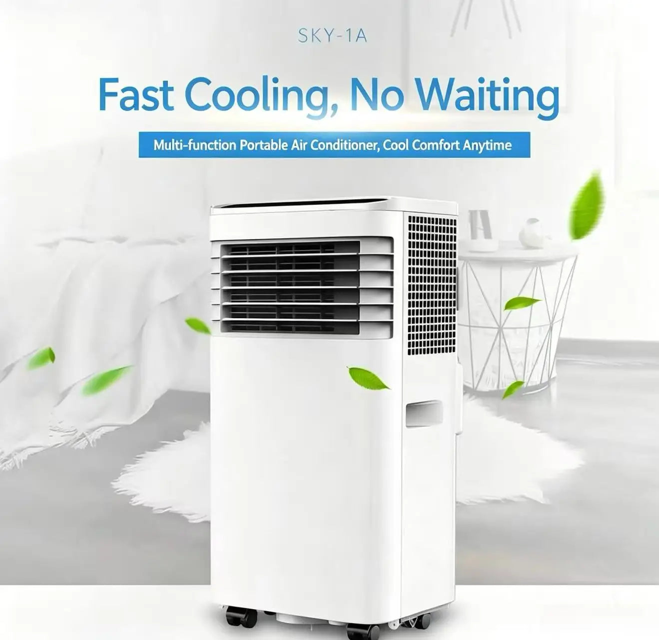 Portable Air Conditioners 12000 Btu 3 in 1 Portable Cooling AC with Dehumidifier Floor Air Conditioner for Home