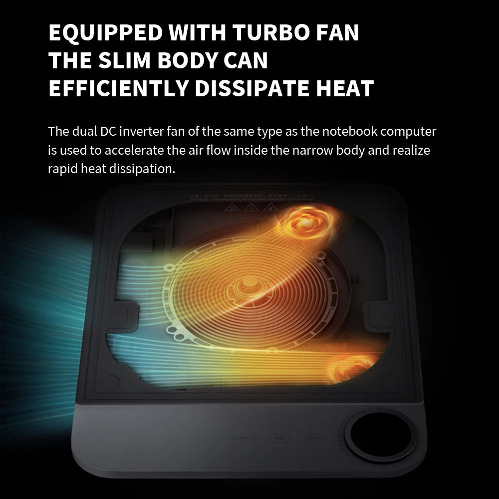 New MIJIA Ultra-thin Induction Cooker 2100W Smart Home Induction Cooker 23mm ultra-thin Induction Cooker 220V  Chinese Version
