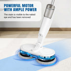 Electric Mop Cordless 200ml Water Tank Dry and Wet Floor Cleaner Spin Mop Spray Function Mop for Wiping Scrubbing Polishing