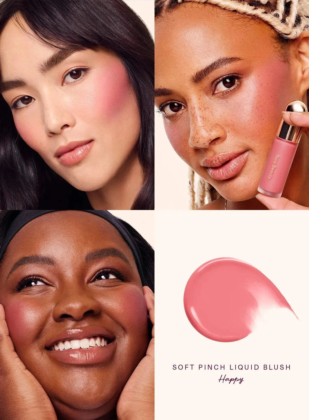 Rare Beauty Lipstick Blush Cream Grace Liquid Blush Waterproof Mositure Face Contour Shadow Blusher Liquid Blusher Plump Makeup