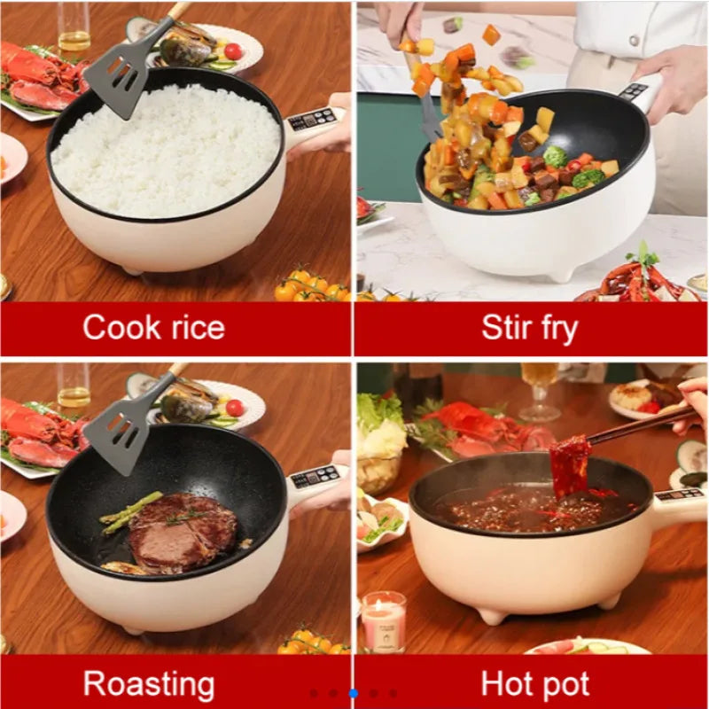 Multifunction Electric Cookers Single/Double Layer 1-2 People Household Non-stick Pan Hot Pot Rice Cooker Cooking Appliances