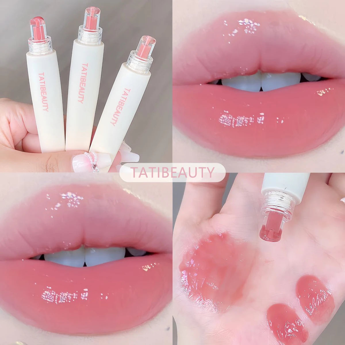 Lip Jelly Essence Hydrating Lipstick Lip Gloss Lip Gloss Mirror Lip Gloss Lipstick Tender Pink Student Makeup