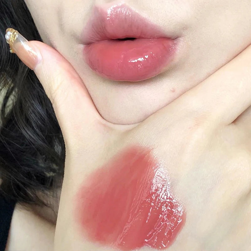 Lip Jelly Essence Hydrating Lipstick Lip Gloss Lip Gloss Mirror Lip Gloss Lipstick Tender Pink Student Makeup