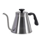 Stainless Steel Gooseneck Kettle Fit Induction Cooker/Gas Stoves Hand Drip Coffee Kettle with Thermometer Coffee Pot 1.2L