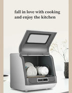 36L 220/110V Commercial Household Smart Portable Small Electric Automatic Installation-free Smart Dishwashers
