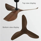 38/52 Inch Ceiling Fan Living Room Restaurant Americans Modern Office Without Light DC Remote Control Electric Fan 110V 220V