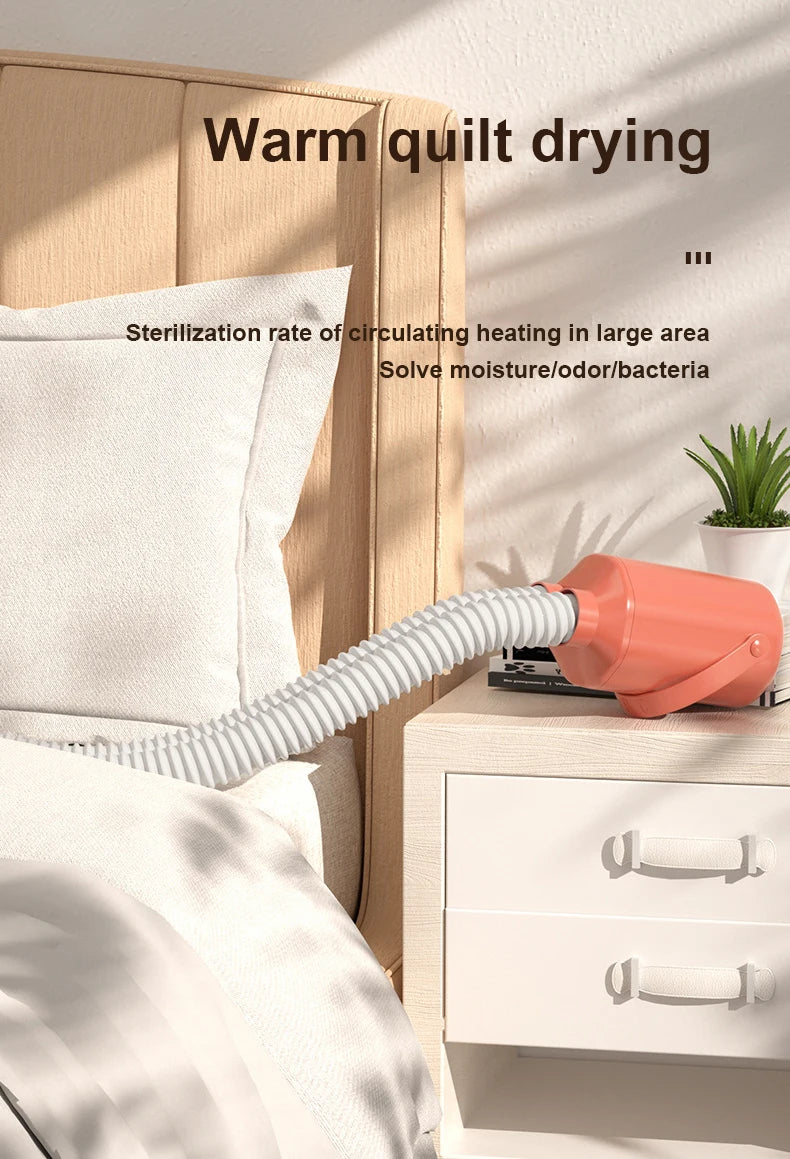 Portable Clothes Dryer Air Heater Fan Household Small Multi-Function Garment Drying Hanger Shoes Baking Dehydrator Clothes Dryer