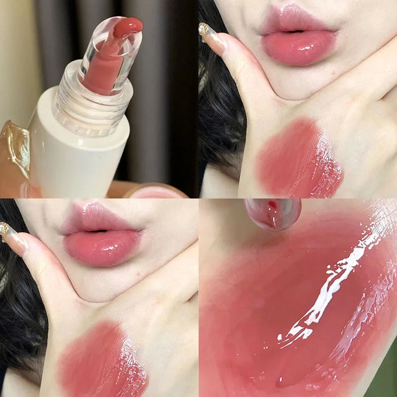 Lip Jelly Essence Hydrating Lipstick Lip Gloss Lip Gloss Mirror Lip Gloss Lipstick Tender Pink Student Makeup