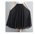Fashion Clothes Women Clothing Skirts Vintage Y2k Elegant Streetwear Bohemian Cotton Linen Casual Vestido De Festa Long Skirt