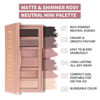 Makeup Fundamentals Set Blush Palette，Eyeshadow Palette, Lipstick, Eyebrow Pencil, Eyeshadow Brush Beauty Cosmetic for Daily Use