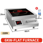 5000W/6000W High-power commercial induction cooker, Concave surface, high-power adjustment, A must-have for restaurants
