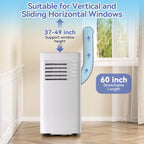 10000 BTU Portable Air Conditioner, 3-In-1 Standing AC Unit With Remote Control and Window Kit, Quiet Room Air Conditioner With Dehumidifier, for Home Office Dorms, Up to 560 Sq. Ft. White