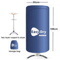 220V Electric Clothes Dryer Portable Drying Rack Warm Air Folding Drying Machine With Timing