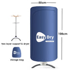 220V Electric Clothes Dryer Portable Drying Rack Warm Air Folding Drying Machine With Timing