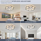 Modern Light Minimalist Living Room Ceiling Electric Fan Nordic Art Restaurant Ceiling Fan Lamps
