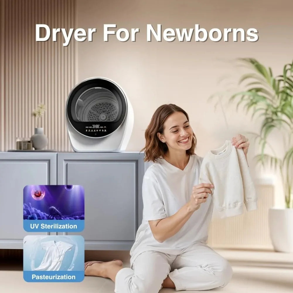 S3 Portable Clothes Dryer – Ultrafast, 1 cu.ft Capacity, 110V, Compact for Condo, Apartment, RV, Car, Customized