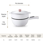 Multifunction Electric Cookers Single/Double Layer 1-2 People Household Non-stick Pan Hot Pot Rice Cooker Cooking Appliances