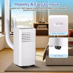 10000 BTU Portable Air Conditioner, 3-In-1 Standing AC Unit With Remote Control and Window Kit, Quiet Room Air Conditioner With Dehumidifier, for Home Office Dorms, Up to 560 Sq. Ft. White