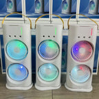 Household Appliances Refrigeration Mini Fan Desktop Shake-head Dual Fan Three-hole Ice Fog Cooler Double-head Charging Office