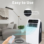 Shinco 8,000 BTU Portable Air Conditioner, AC Unit with Built-in Cool, Dehumidifier & Fan Modes for Room up to 350 sq.ft