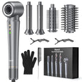 5 in 1 Hair Styler with Travel Bag Air Wrap 1200W Hair Dryer Straightening & Blow Dryer Brush for Multiple Styling Home Hotel