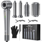 5 in 1 Hair Styler with Travel Bag Air Wrap 1200W Hair Dryer Straightening & Blow Dryer Brush for Multiple Styling Home Hotel