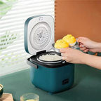 B59B-Kitchen Electric Cooking Machine Mini Rice Cooker 1-2 People Household Automatic Food Warmer Steamer 1.2L Small EU Plug