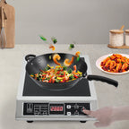 3.5KW Portable Electric Induction Cooktop, Countertop Induction Cooker with 8 Temperature Levels,IGBT Heating Induction Hob IPX4
