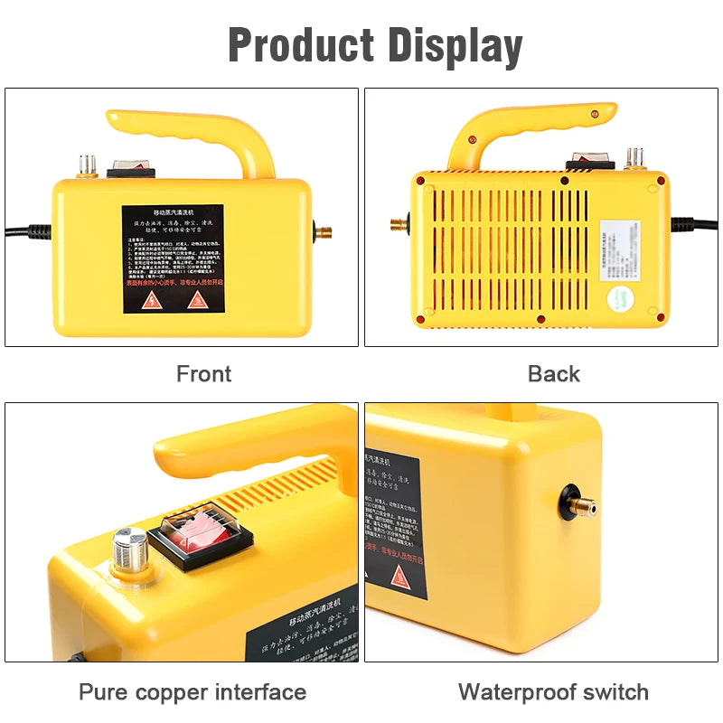 High Steam Cleaner High Temperature  Sterilization Air Conditioning Kitchen Hood Car Appliances Steam Cleaners 2600W