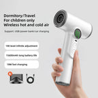 Cold/Hot Air Wireless Hair Dryer With Usb Charging And Fast Drying For Children/Dormitories/Travel Essential Wireless Hair Dryer
