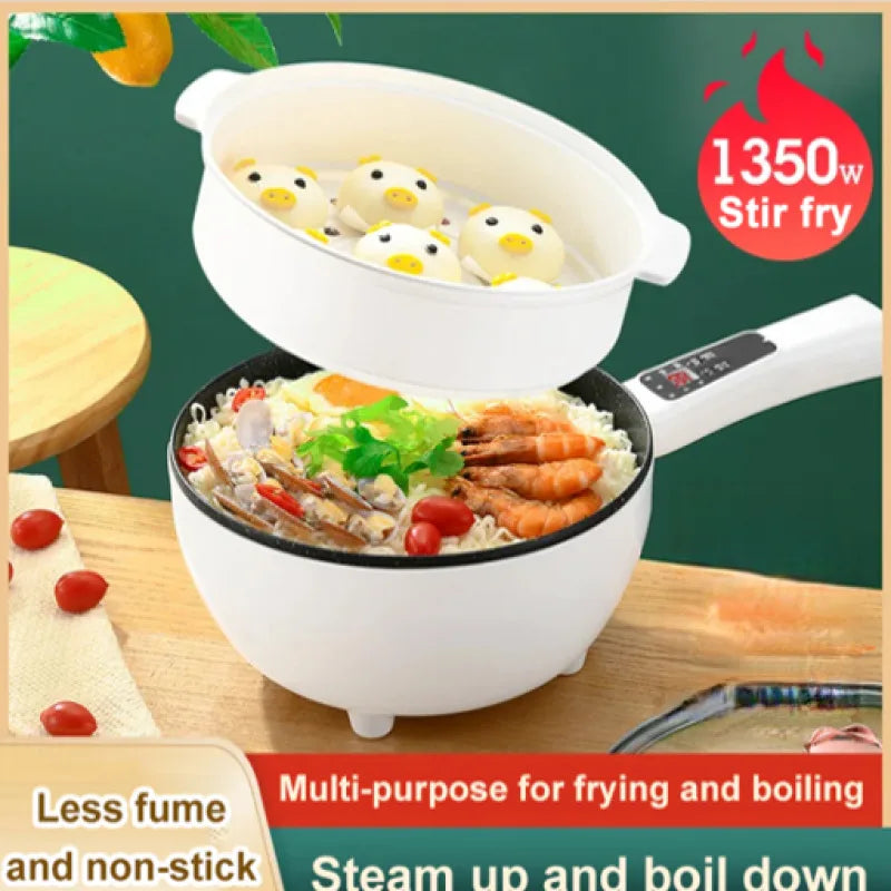 Multifunction Electric Cookers Single/Double Layer 1-2 People Household Non-stick Pan Hot Pot Rice Cooker Cooking Appliances