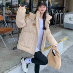 Cotton Clothing Women's 2025 Bread Clothing Short Cotton Clothing Autumn Winter Jacket Thickened Hooded Light and Warm