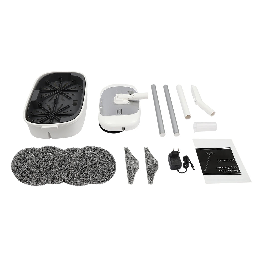 Electric Mop with Cleaning Bucket, Flexible Cordless Power Spin Mop, Low Noise Electric Mop Cleaner Set